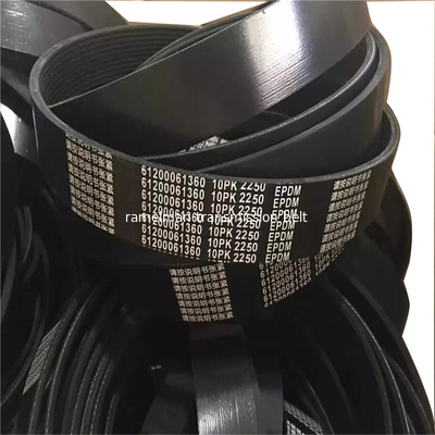 Para correa de ventilador de excavadora CAT modelo 320D, correa trapezoidal dentada de calidad 12PK1850 EPDM 100000km, correa trapezoidal acanalada