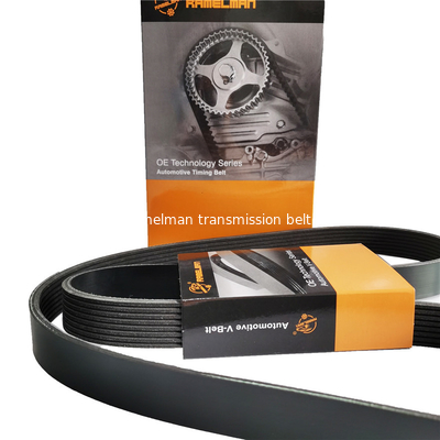 Para correa de ventilador de excavadora CAT modelo 320D, correa trapezoidal dentada de calidad 12PK1850 EPDM 100000km, correa trapezoidal acanalada